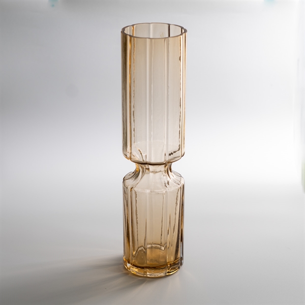 Broste Copenhagen "Hyacint" vase i glas - Indian tan