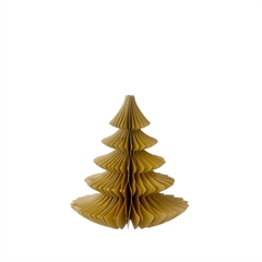 Bungalow Honeycomb julepynt - Juletræ Pine - 16 cm. Ochre