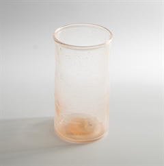 Vase i glas, lyserød Siesta