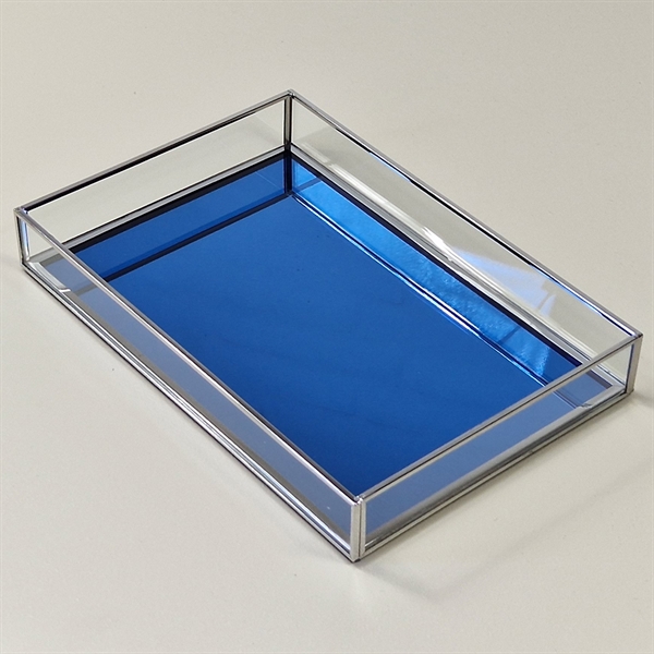 Klevering Treasure Tray - Rektangulær, Blå Spejl