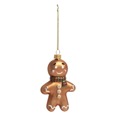 Gingerbread man med det fineste grønne tørklæde.