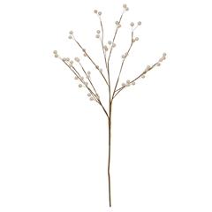 Kunstig blomst fra Bungalow - Ilix Berry Branch - Off-white