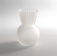 Wikholm Vase til Hyacinter - Frosted, Riffle - SMALL