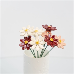 Blomster i keramik - Tusindfryd - Buket