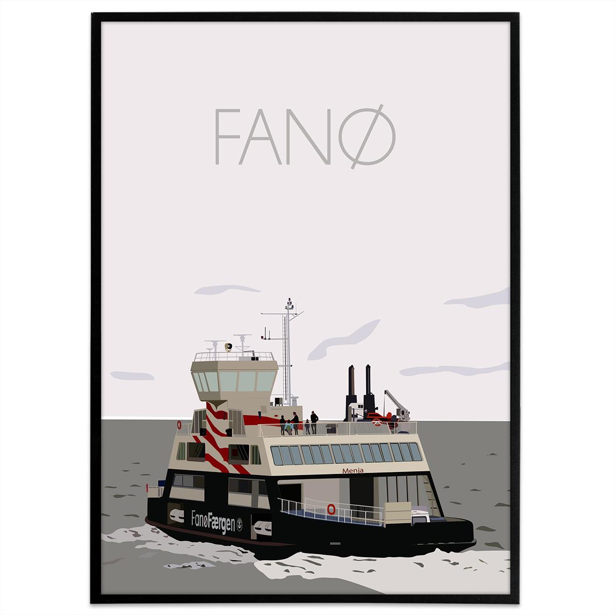 Plakat - Danmark - Fanø - Shop plakat med af Fanø her