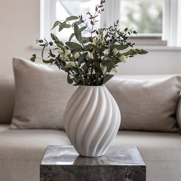 Specktrum vase i keramik - Flora, Grå